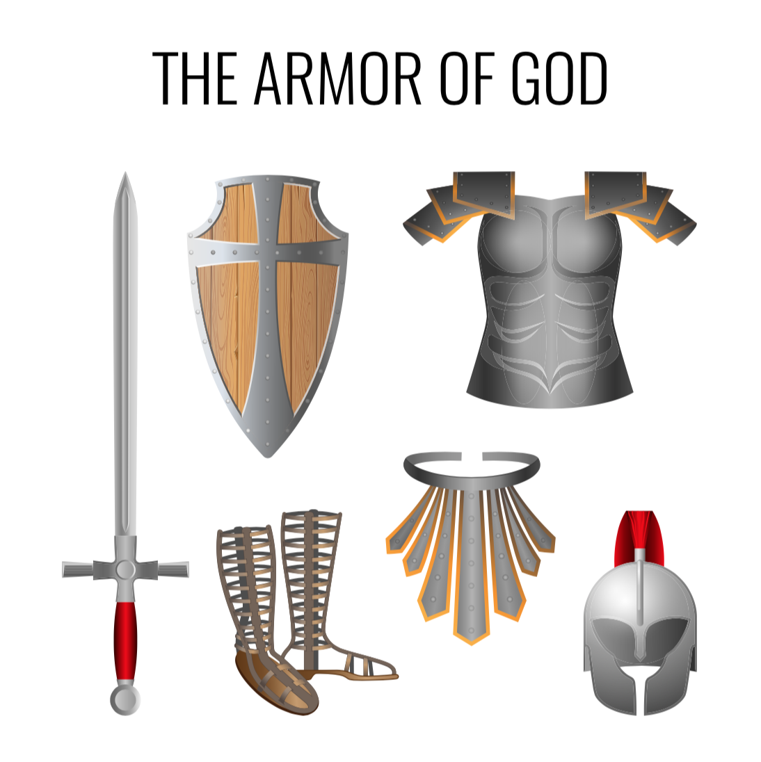 Armor Of God Pieces Clip Art | Images and Photos finder